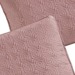 Ettori 3Pc Quilt Coral King -Comforters Sales ettori 3pc quilt coral king 3