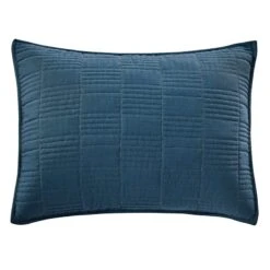 Found & Fable 3-Piece Solid Blue Quilt Set, Full/Queen -Comforters Sales found fable 3 piece solid blue quilt set full queen 2