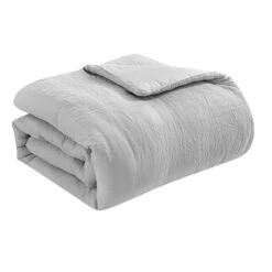 Found & Fable 3-Piece Textured Poly Gauze Comforter Set, King -Comforters Sales found fable 3 piece textured poly gauze comforter set king 1