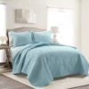 Fresh Start Geometric Light Blue 2Pc Twin Quilt Set -Comforters Sales fresh start geometric light blue 2pc twin quilt set