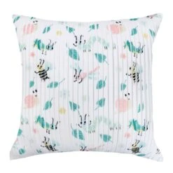 Garden Critters Pleated Throw Pillow, 16"