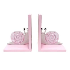 Garden Fairies Pink Snail Bookend