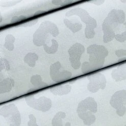 Glambition 3-Piece Grey Leopard Print Sheet Set, Twin XL -Comforters Sales glambition 3 piece grey leopard print sheet set twin xl 1