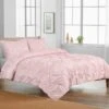 Glambition 3-Piece Pink Diamond Pintuck Essential Comforter Set, Full/Queen -Comforters Sales glambition 3 piece pink diamond pintuck essential comforter set full queen