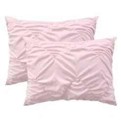 Glambition 3-Piece Pink Diamond Pintuck Essential Comforter Set, Full/Queen -Comforters Sales glambition 3 piece pink diamond pintuck essential comforter set full queen 2
