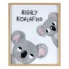 Glass Framed Highly Koalafied Print Wall Art, 16x20