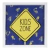 Glass Framed Kids Zone Print Wall Art, 12" -Comforters Sales glass framed kids zone print wall art 12