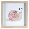 Glass Framed Snail Print Wall Art, 12" -Comforters Sales glass framed snail print wall art 12