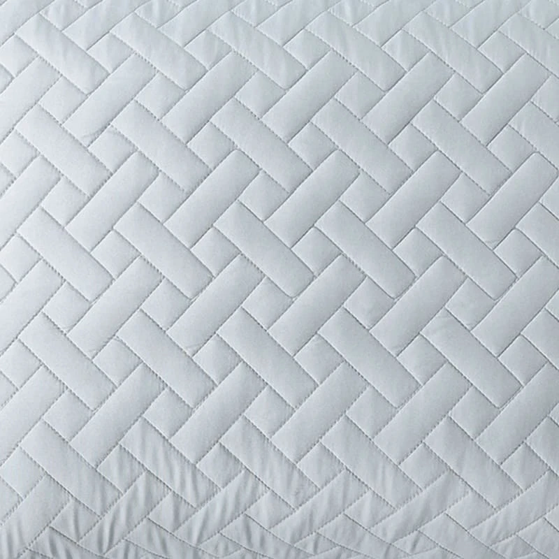 Grace Mitchell 3-Piece Grey Lattice Quilt Set, King 6 Grace Mitchell 3-Piece Grey Lattice Quilt Set, King - Image 4