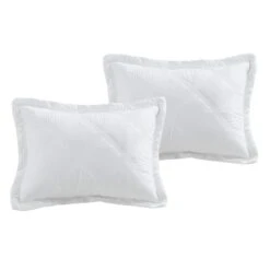 Grace Mitchell 3-Piece Lila White Quilt Set, Queen 7 Grace Mitchell 3-Piece Lila White Quilt Set, Queen -Comforters Sales grace mitchell 3 piece lila white quilt set queen 2