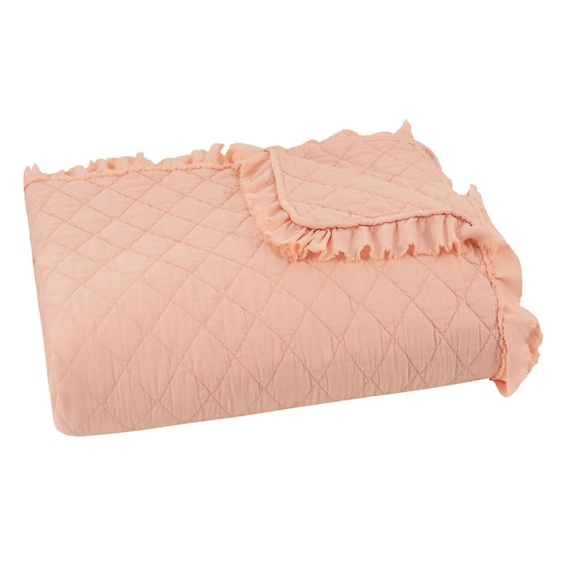 Grace Mitchell 3-Piece Pink Diamond Quilt Set, Full/Queen 4 Grace Mitchell 3-Piece Pink Diamond Quilt Set, Full/Queen - Image 2
