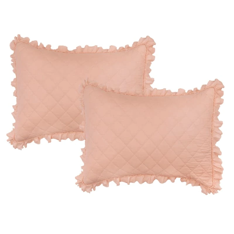 Grace Mitchell 3-Piece Pink Diamond Quilt Set, Full/Queen 5 Grace Mitchell 3-Piece Pink Diamond Quilt Set, Full/Queen - Image 3
