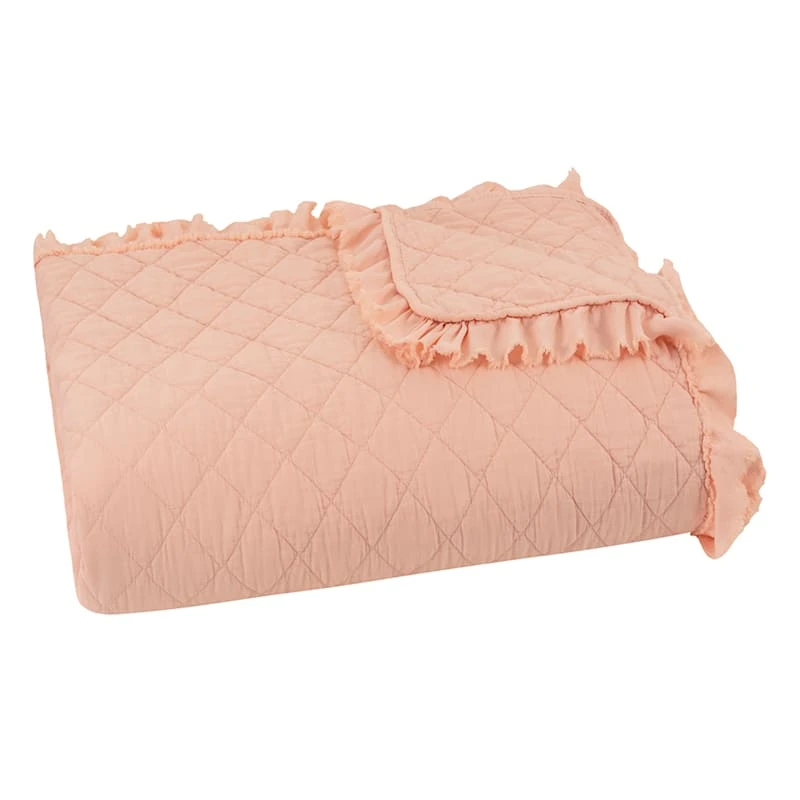 Grace Mitchell 3-Piece Pink Diamond Quilt Set, King 4 Grace Mitchell 3-Piece Pink Diamond Quilt Set, King - Image 2