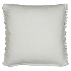 Grey Woven Chindi Cotton Throw Pillow, 18" -Comforters Sales grey woven chindi cotton throw pillow 18 1