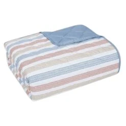 Honeybloom 3-Piece Imprint Striped Quilt Set, Full/Queen -Comforters Sales honeybloom 3 piece imprint striped quilt set full queen 2