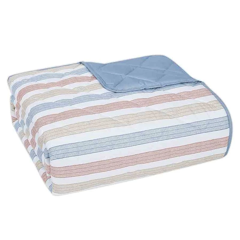 Honeybloom 3-Piece Imprint Striped Quilt Set, King 4 Honeybloom 3-Piece Imprint Striped Quilt Set, King - Image 2