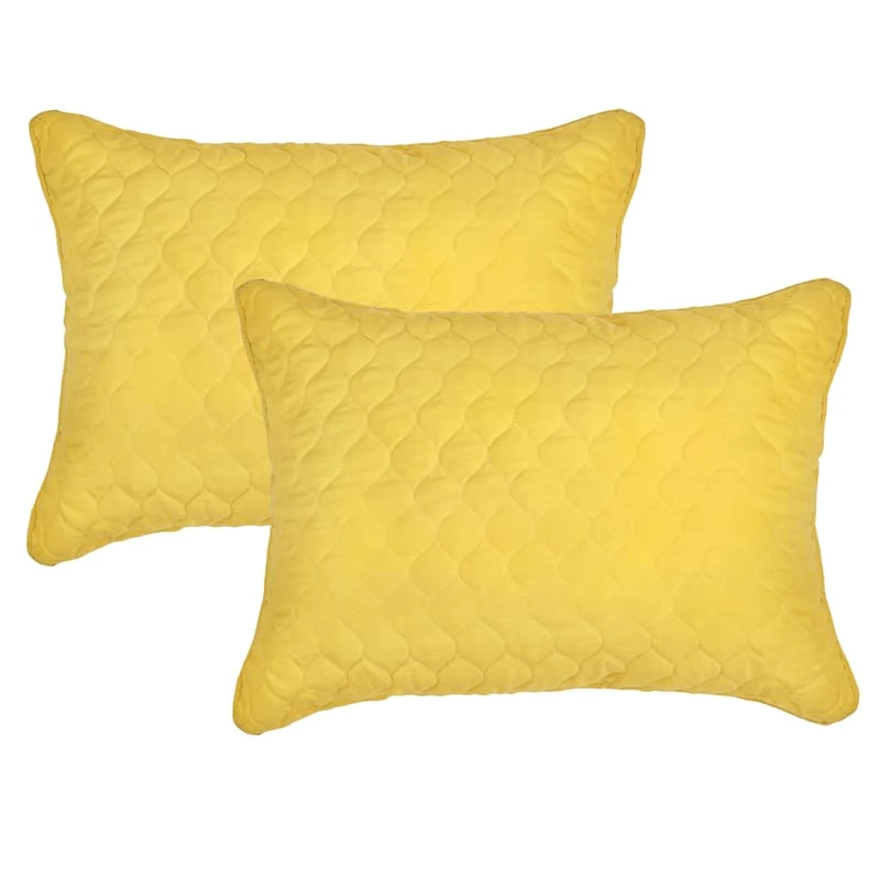 Honeybloom 3-Piece Yellow Quilt Set, King 5 Honeybloom 3-Piece Yellow Quilt Set, King - Image 3