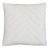 James Marshmallow White Pleated Velvet Throw Pillow, 18" -Comforters Sales james marshmallow white pleated velvet throw pillow 18