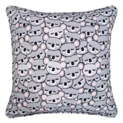 Koala Cuddles Printed Throw Pillow, 16"