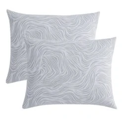 Laila Ali 3-Piece Jorah Grey Comforter Set, Full/Queen -Comforters Sales laila ali 3 piece jorah grey comforter set full queen 2