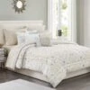 Marrakesh Grey & Tan Comforter, Full/Queen -Comforters Sales marrakesh grey tan comforter full queen
