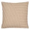 Neutral Stitched Woven Throw Pillow, 20"