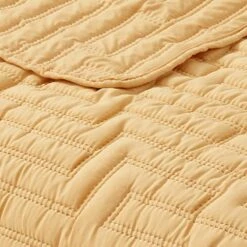Path Geo Pinsonic Quilt Full/Queen Yellow -Comforters Sales path geo pinsonic quilt full queen yellow 3