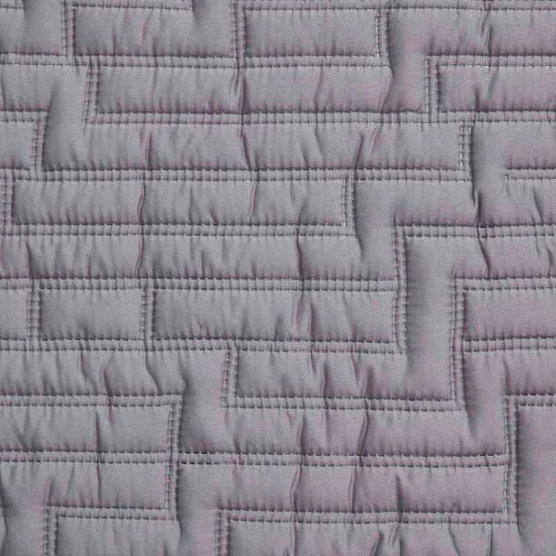 Path Geo Pinsonic Quilt Twin Grey 5 Path Geo Pinsonic Quilt Twin Grey - Image 3