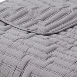 Path Geo Pinsonic Quilt Twin Grey 10 Path Geo Pinsonic Quilt Twin Grey -Comforters Sales path geo pinsonic quilt twin grey 3