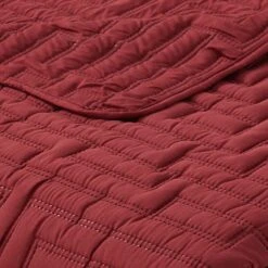 Path Geo Pinsonic Quilt Twin Red 9 Path Geo Pinsonic Quilt Twin Red -Comforters Sales path geo pinsonic quilt twin red 3