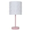 Pink Lamp With Butterfly Shade, 15"