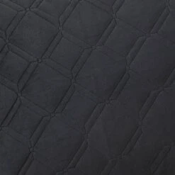 Providence 3-Piece Black Velvet Quilt Set, King -Comforters Sales providence 3 piece black velvet quilt set king 3