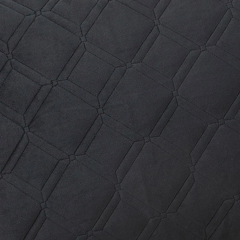 Providence 3-Piece Black Velvet Quilt Set, Queen 6 Providence 3-Piece Black Velvet Quilt Set, Queen - Image 4