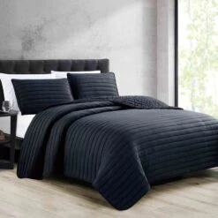 RIVER 3PC QUILT SET QN