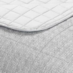 Smart Restart 3-Piece Riley Grey Printed Quilt Set, Full/Queen -Comforters Sales smart restart 3 piece riley grey printed quilt set full queen 3