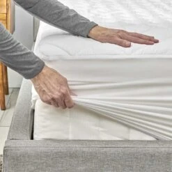 Soft Quilted Antimicrobial Waterproof Mattress Pad, Twin -Comforters Sales soft quilted antimicrobial waterproof mattress pad twin 5