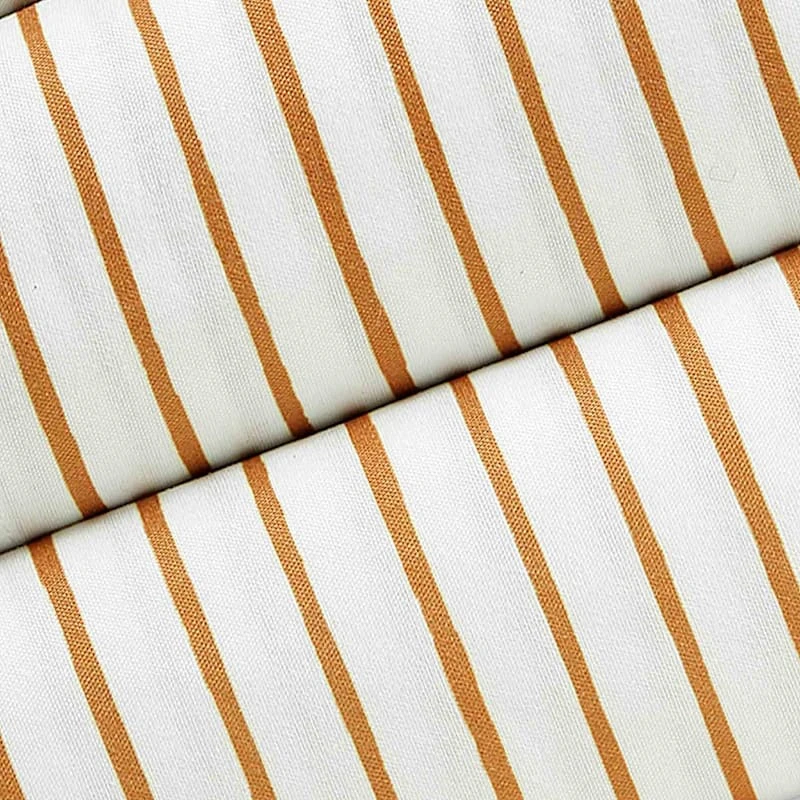 Soul Searcher 4-Piece Orange Stripe Printed Sheet Set, Full/Queen 4 Soul Searcher 4-Piece Orange Stripe Printed Sheet Set, Full/Queen - Image 2