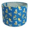 Tiny Dreamers Construction Blue Print Round Storage Bin, Medium -Comforters Sales tiny dreamers construction blue print round storage bin medium