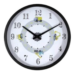 Tiny Dreamers Construction Zone Wall Clock, 12"