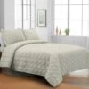 Tracey Boyd 3-Piece Leaf Quilt Set, Full/Queen -Comforters Sales tracey boyd 3 piece leaf quilt set full queen