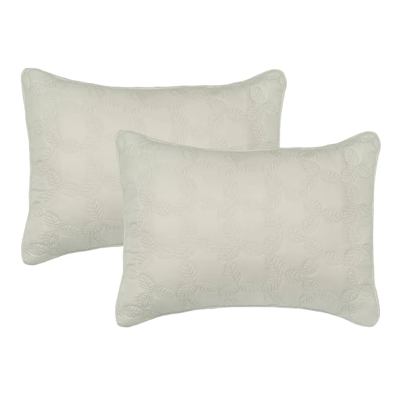 Tracey Boyd 3-Piece Leaf Quilt Set, Full/Queen 5 Tracey Boyd 3-Piece Leaf Quilt Set, Full/Queen - Image 3