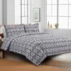 Tracey Boyd 3-Piece Talavera Black & White Quilt Set, King -Comforters Sales tracey boyd 3 piece talavera black white quilt set king