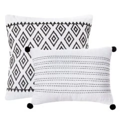 Tracey Boyd 5-Piece White Tassel Hem Comforter Set, King -Comforters Sales tracey boyd 5 piece white tassel hem comforter set king 3