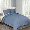 Ty Pennington 3-Piece Blue Comforter Set, Queen -Comforters Sales ty pennington 3 piece blue comforter set queen