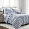 Ty Pennington 3-Piece Magnolia Striped Quilt Set, Full/Queen -Comforters Sales ty pennington 3 piece magnolia striped quilt set full queen