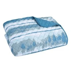 Ty Pennington 3-Piece Shibori Quilt Set, Queen -Comforters Sales ty pennington 3 piece shibori quilt set queen 1
