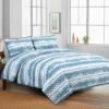 Ty Pennington 3-Piece Shibori Quilt Set, Queen -Comforters Sales ty pennington 3 piece shibori quilt set queen