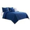 Ty Pennington 5-Piece Blue Dot Clip Comforter Set, Full/Queen -Comforters Sales ty pennington 5 piece blue dot clip comforter set full queen