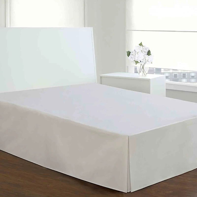 White Pleated Bed Skirt, Twin 3 White Pleated Bed Skirt, Twin
